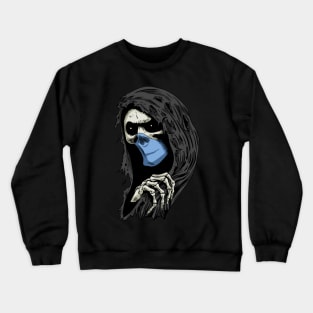 Grim Reaper Wearing Mask Crewneck Sweatshirt